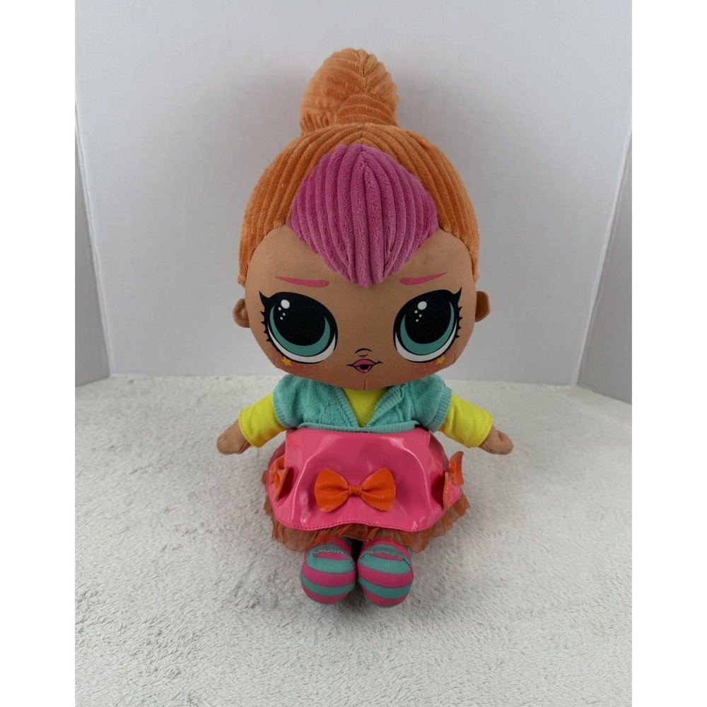 LOL Surprise Neon QT‎ Plush Doll Toy Huggable Multicolor Stuffed 2020 MGA